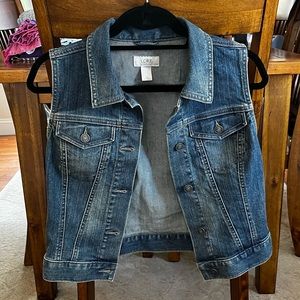 Loft XS Denim vest!